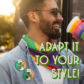 Shamrock / Vlag van Ierland Happy St. Patrick's Da Ronde Button 5,7 Cm