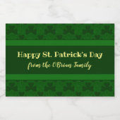 Shamrock Voedselcontainer Etiket (Enkel label)