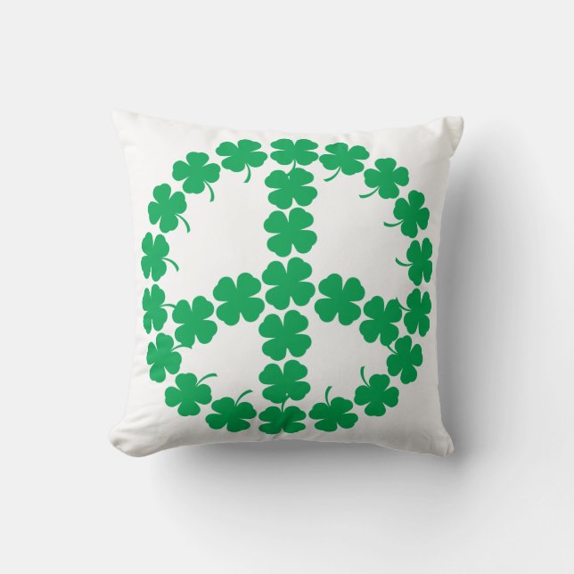 Shamrock Vredessymbool Kussen (Voorkant)