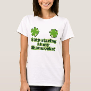 Shamrock-vrouwen grappig t-shirt