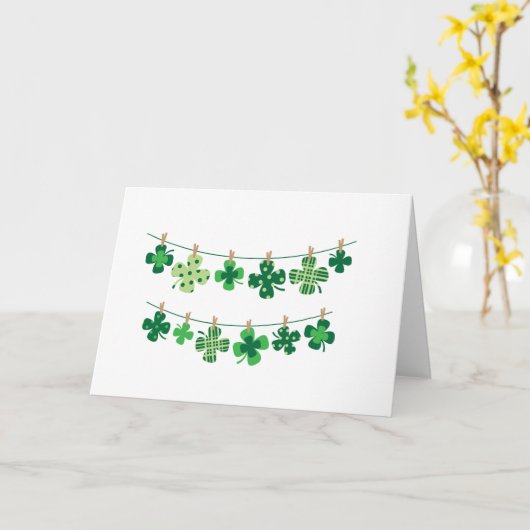 Shamrock Waslijn Kaart (Gele Bloem)