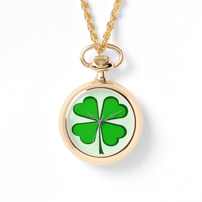 Shamrock Watch Ketting (Voorkant)
