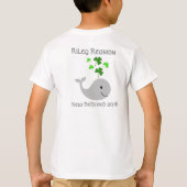 Shamrock Whale Kinderen T-Shirt (Achterkant)