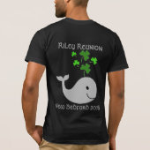 Shamrock Whale Mannen T-Shirt (Achterkant)