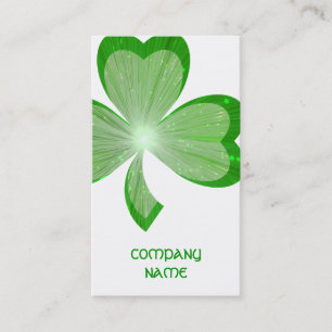 Shamrock White Large visitekaartje