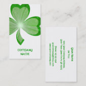 Shamrock White Large visitekaartje (Voorkant / Achterkant)