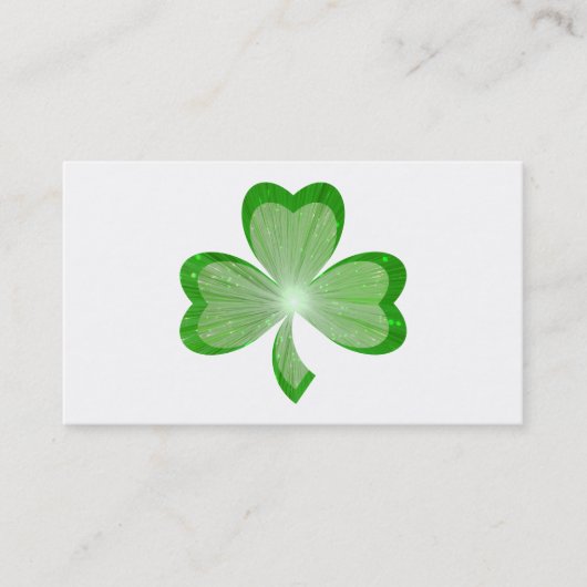 Shamrock White visitekaartje (Voorkant)