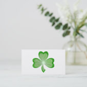 Shamrock White visitekaartje (Staand voorkant)