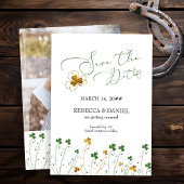 Shamrock Wildflower Weddenfoto Save The Date