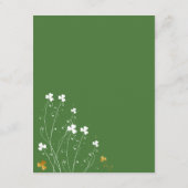 Shamrock Wildflower Wedding Details Informatiekaartje (Achterkant)