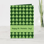 Shamrock with Polka dots St. Patrick's Day Kaart (Voorkant)