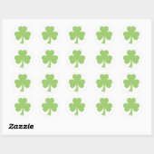 Shamrock with Polka dots St. Patrick's Day sticker (Vel)