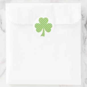 Shamrock with Polka dots St. Patrick's Day sticker