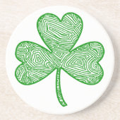 Shamrock Zandsteen Onderzetter (Voorkant)