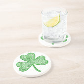 Shamrock Zandsteen Onderzetter (Zijkant)