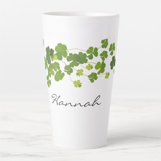 Shamrockboeket, St. Patrick's Day Latte Mok (Voorkant)