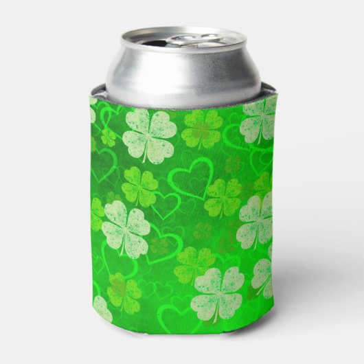 Shamrocken en harten blikjeskoeler (Blikje Voorkant)