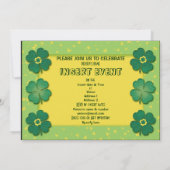 shamrocken , ierse boksklaver aangepast kaart (Achterkant)