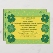 shamrocken , ierse boksklaver aangepast kaart (Voorkant / Achterkant)
