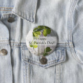 Shamrocken in een fles ronde button 7,6 cm (In situ)