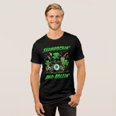 Shamrockin' and Rollin' - St. Patrick's Day Band Tri-Blend Shirt (Voorkant volledig)