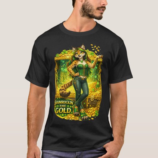 Shamrockin' het Goud T-shirt (Voorkant)