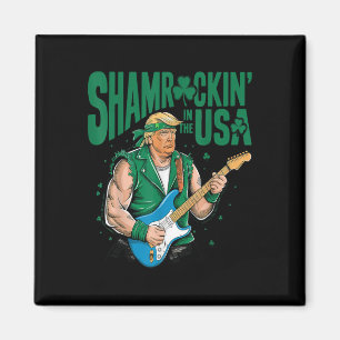 Shamrockin in de VS, grappige Trump St Patrick's Magneet