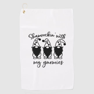 Shamrockin met mijn Gnomies Golfhanddoek