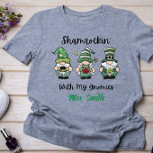 "Shamrockin' with My Gnomies" Gepersonaliseerd T-s T-shirt
