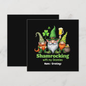 Shamrocking beroemd gemaakt door My Gnomies Funny  Kaart (Voorkant / Achterkant)