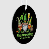 Shamrocking beroemd gemaakt door My Gnomies Funny  Ornament (voorkant)