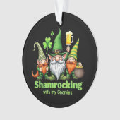 Shamrocking beroemd gemaakt door My Gnomies Funny  Ornament (voorkant)
