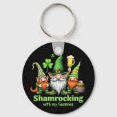 Shamrocking beroemd gemaakt door My Gnomies Funny  Sleutelhanger (Voorkant)