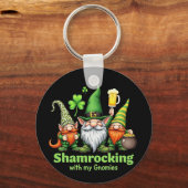 Shamrocking beroemd gemaakt door My Gnomies Funny  Sleutelhanger (Voorkant)