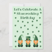 Shamrocking Birthday Celebration Gnomen Kaart (Voorkant)