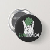 ShamRockOn Ronde Button 5,7 Cm (Voorkant /achterkant)