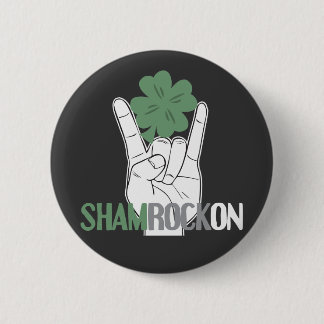 ShamRockOn Ronde Button 5,7 Cm