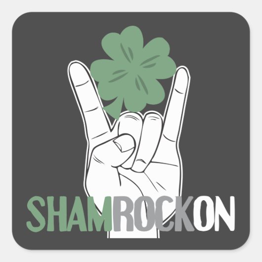 ShamRockOn Vierkante Sticker (Voorkant)