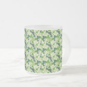 Shamrocks 10 oz Mok van gevroren glas (Voorkant rechts)