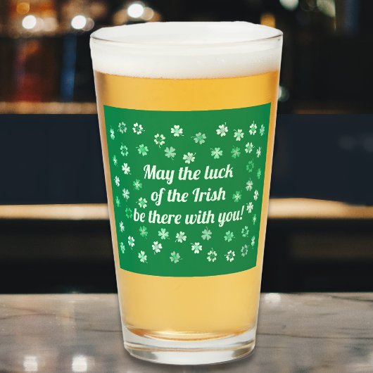 Shamrocks 4-leafed clovers - Licht tot donkerder G Glas