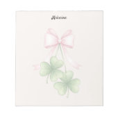 Shamrocks and bow notitieblok (Voorkant)