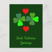 Shamrocks and Hearts Briefkaart (Voorkant)