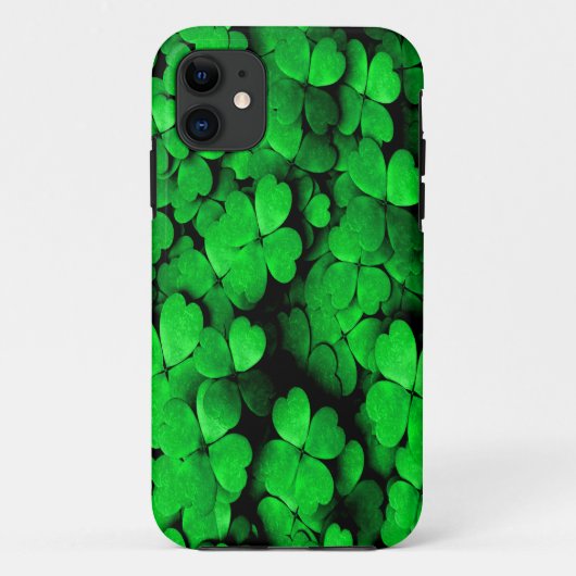 Shamrocks and Hearts Saint Patrick's Day Green Case-Mate iPhone Case (Achterkant)