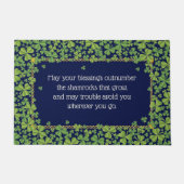 Shamrocks and Irish Blessing 2 Deurmat (Voorkant)