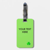 Shamrocks Bagagelabel (Achterkant verticaal)
