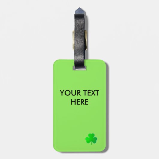 Shamrocks Bagagelabel (Achterkant verticaal)