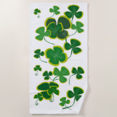 Shamrocks Beach Towel Strandlaken (Voorkant)