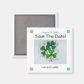 Shamrocks Bewaar de datum! 17 maart 2010 Magneet (Voorkant / Achterkant)