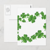 Shamrocks Briefkaart (Voorkant / Achterkant)