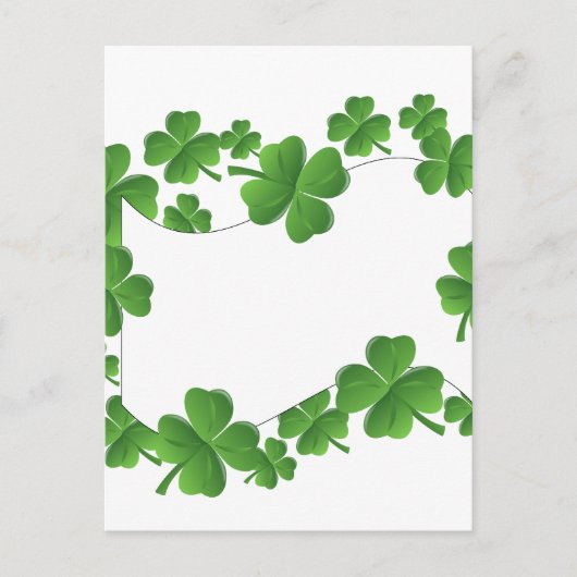 Shamrocks Briefkaart (Voorkant)